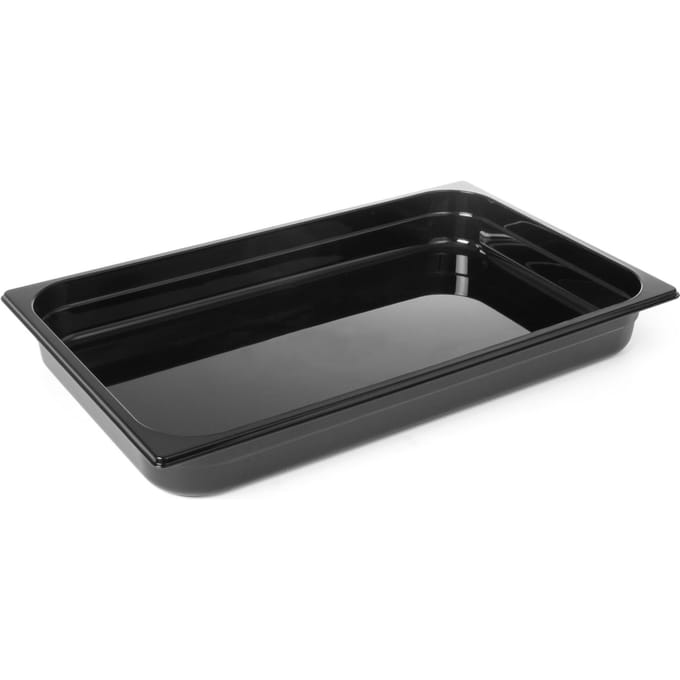 HENDI Gastronorm container – polycarbonaat – 14L – zwart – 530x325x100 mm