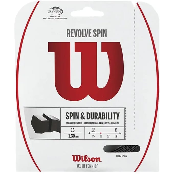 Wilson Revolve Spin Set Snaren 12,2m-Zwart