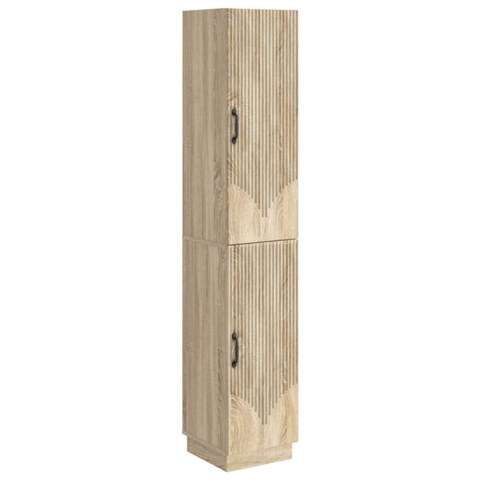 vidaXL - Kast - Set - 2 - st - Sonoma - Eiken - Bewerkt - hout
