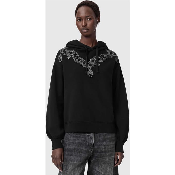AllSaints Drip Talon Hoody Black Taglia: M | Camicie Outlet | Donna | Nero
