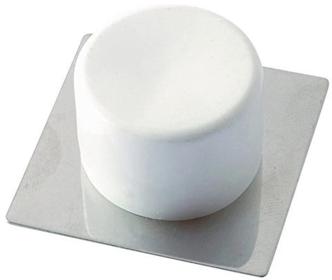 Deurstopper kleine muursticker 2x4.1x4.1 cm wit
