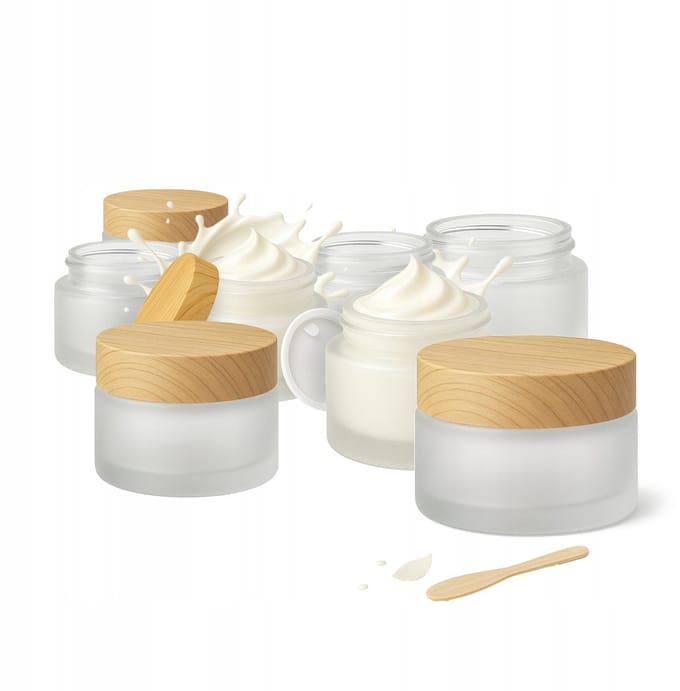 Bimberek - Mat Glazen Potje - 30g - Frosted - Kosmetisch Gebruik