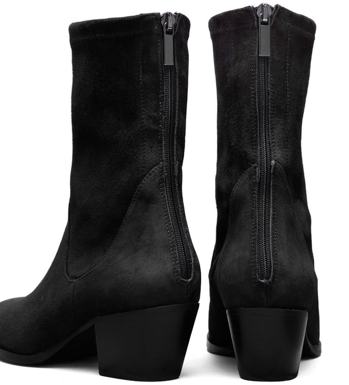 Isabel Bernard Vendôme Dames Schoenen Nylon stretch suède - Zwart -