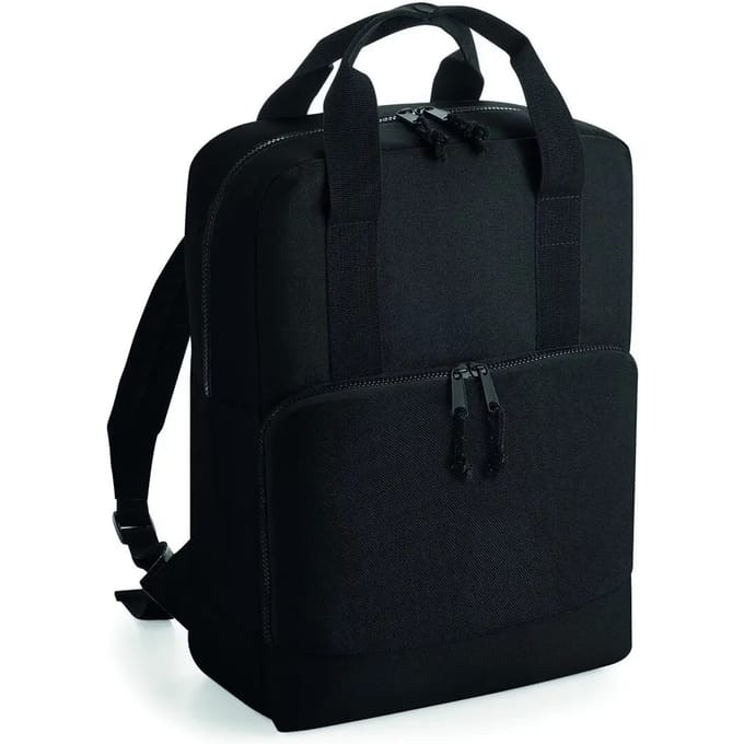 BagBase Recycled Twin Handle Cooler Backpack BG287 - Black - 40 x 30 x 14 cm