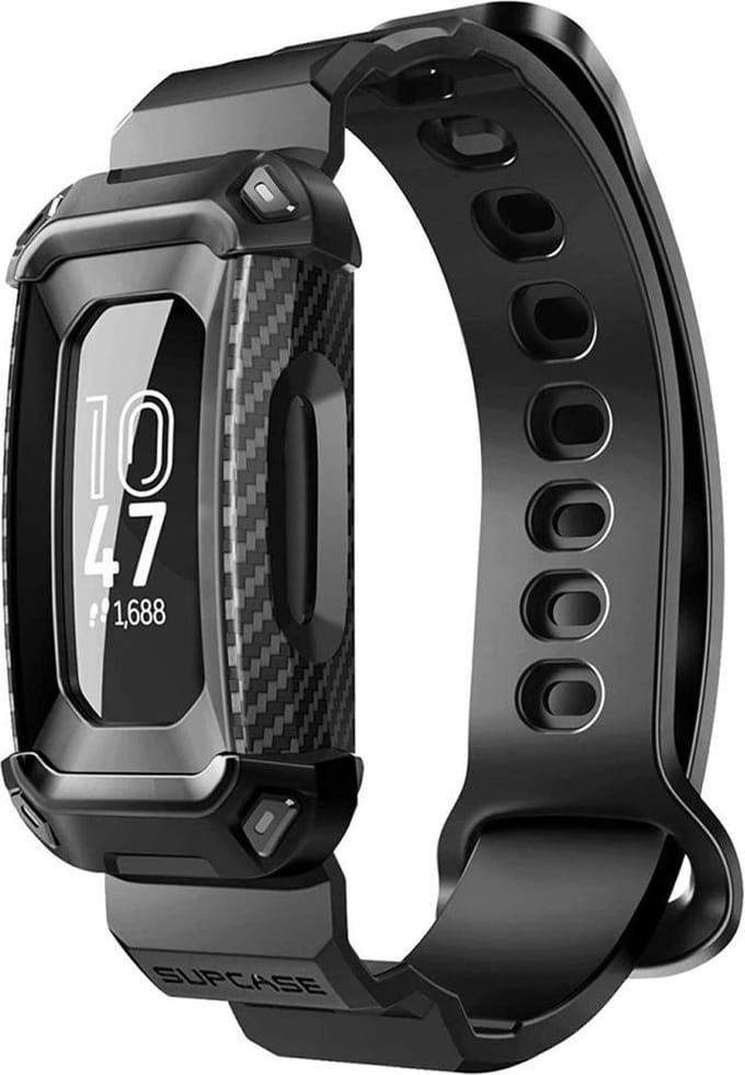 SUPCASE UB Pro Fitbit Inspire 2 Hoesje met Bandje Zwart