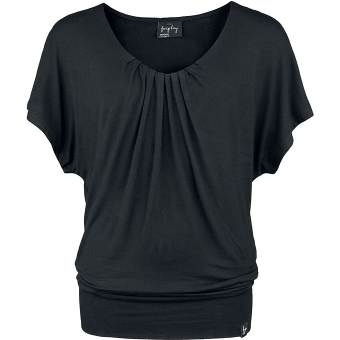 Forplay T-shirt - Beth - M tot L - voor Vrouwen - zwart