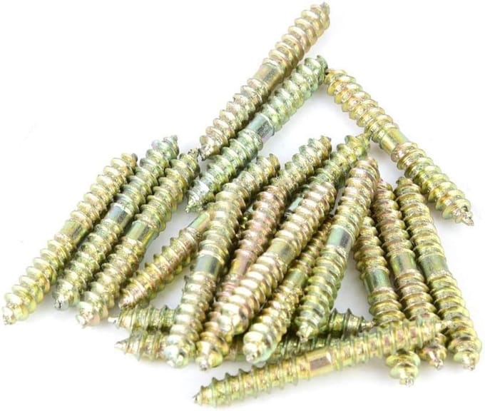 20-pack plugschroeven voor houtverbindingen - zelftappende schroeven, meubelconnectoren en schroefstangen 5 x 40 mm