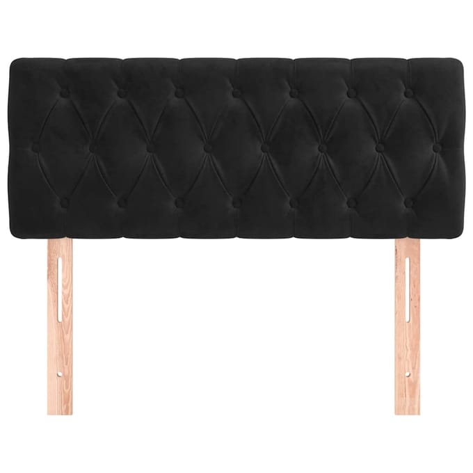 vidaXL - Hoofdbord - 100x7x78/88 - cm - fluweel - zwart