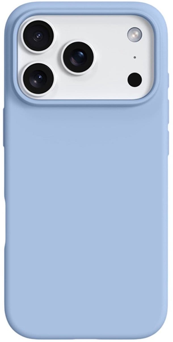 Shockproof Backcover - Liquid Silicone Soft Hoesje - Geschikt voor: iPhone 17 Pro Max - Haze Blauw
