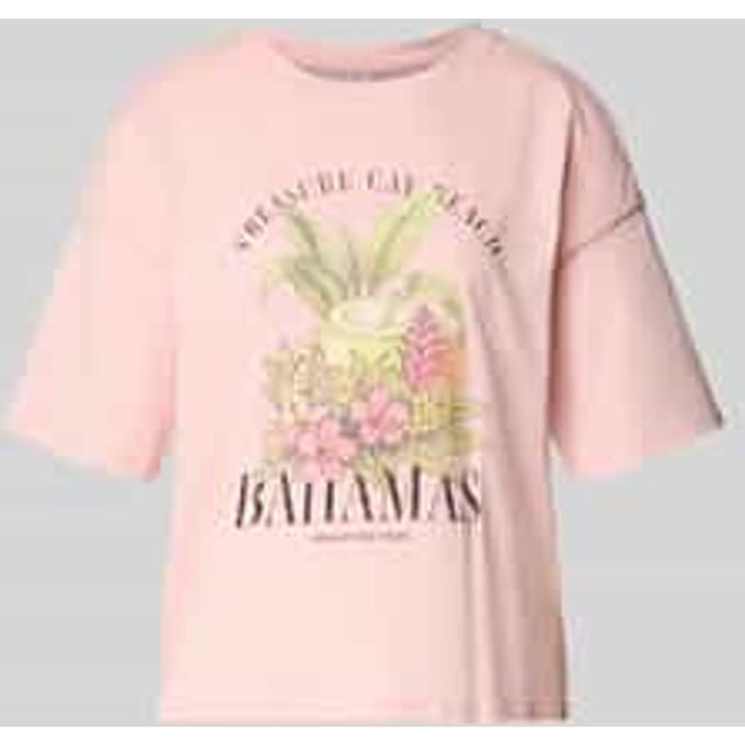 Boxy fit T-shirt van puur katoen model 'LUCY'