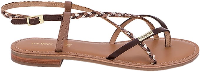 Monatres leren sandalen