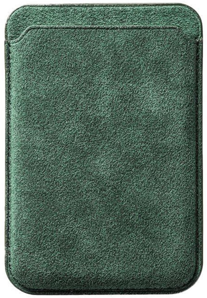 Alcanluxury Alcantara MagSafe wallet - Midnight Green