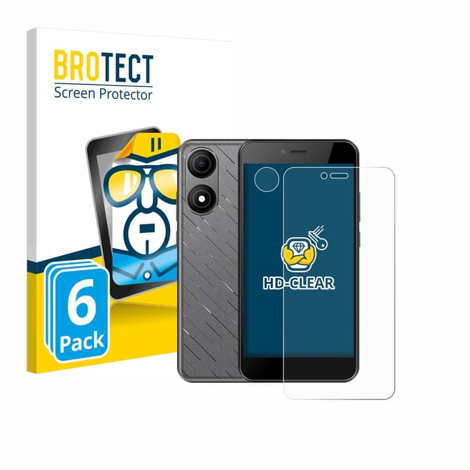 BROTECT - Screenprotector voor HTC Wildfire E5 Life (Voor+Camera) - Folie Beschermfolie transparant 6 Stuks