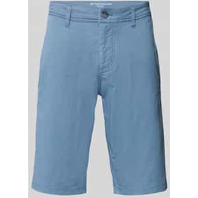 Tom Tailor - TTSLIM chino-short - Maat 30 - blue mini geometric print
