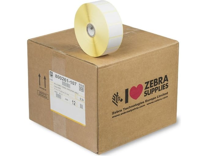 Zebra Z-Select 2000D / 800261-107 verwijderbaar label 38mm x 25mm 12 stuks (origineel)