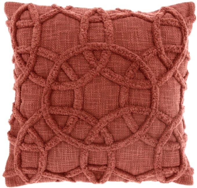 Unique Living kussen Everon marsala 45 x 45 cm