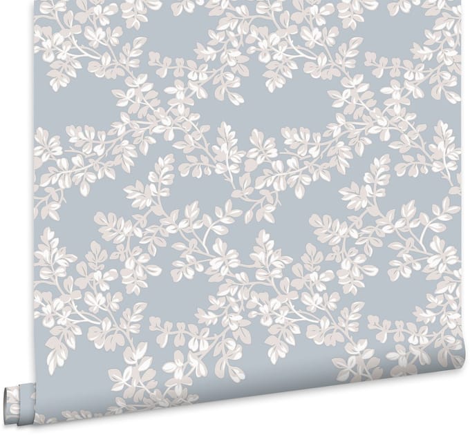 Laura Ashley Burnham Behang - Planten - 10mx52cm - Groen