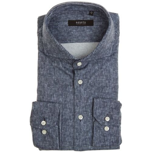 Desoto Luxury Overhemd Luxury Fine Line Navy / male