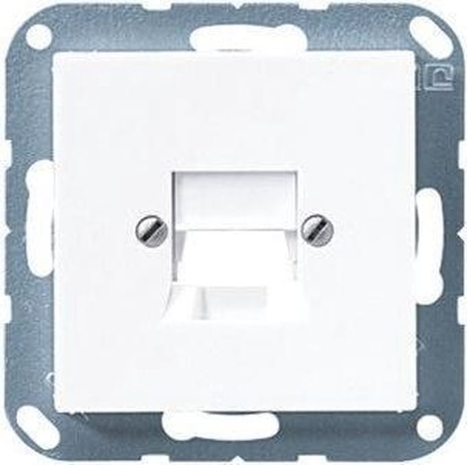 JUNG outlet-component AS500 kunststof, wit, Afdekking v.mod.jack 1-voudig - A569-1NWEWW