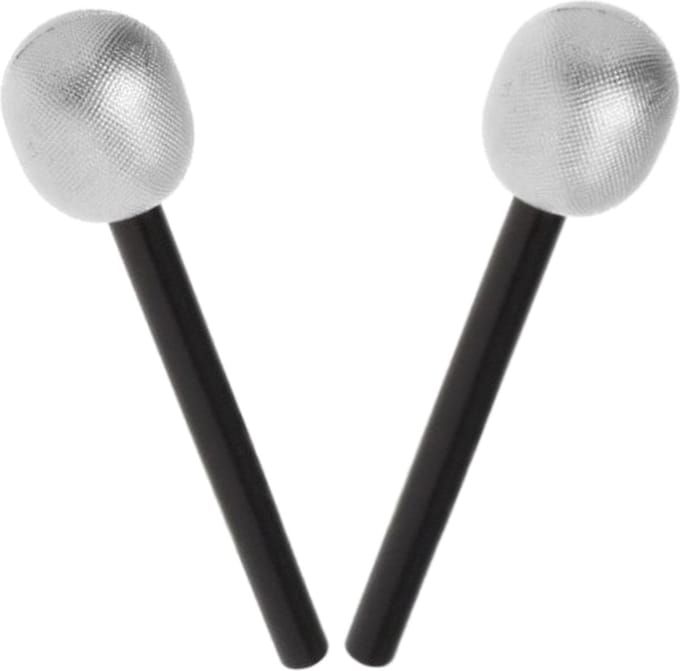 Set van 2x stuks zilveren speelgoed microfoon van kunststof