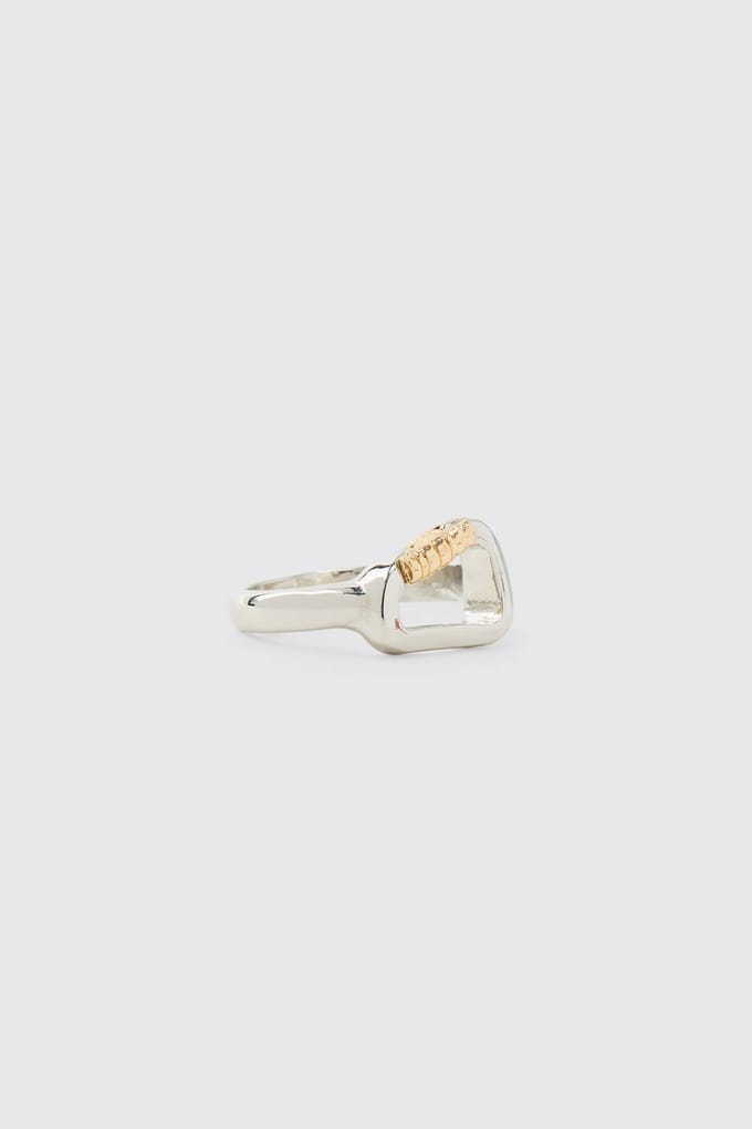 Karabijnhaak Sluiting Ring | Silver | Size Small/Medium
