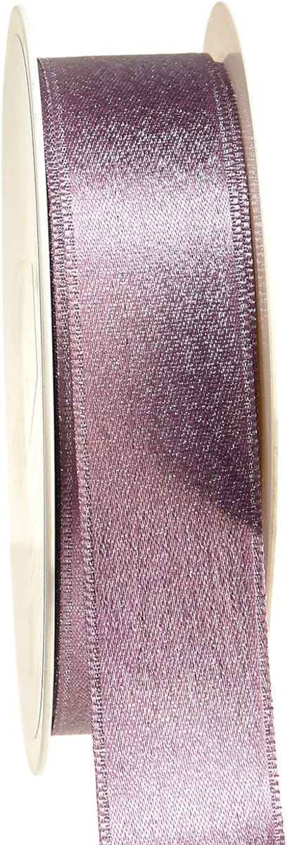 Decoratief lint, glanzend lint, roze, breedte 25 mm, lengte 20 m