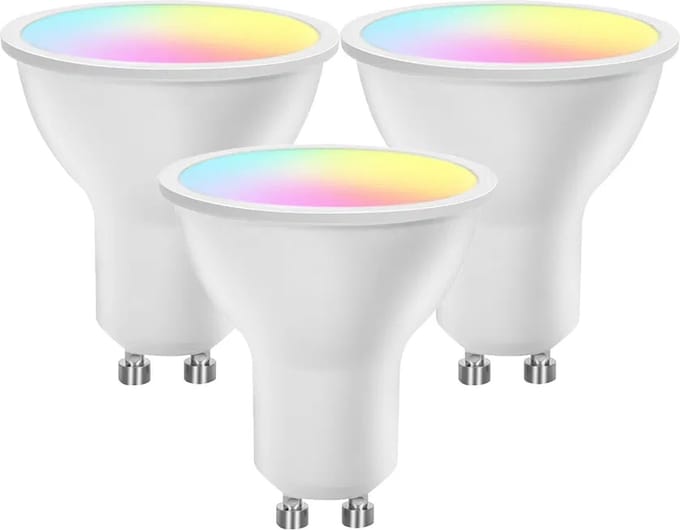 Set 3x Smart GU10 Wi‑Fi lamp 5W - RGB + CCT (warm & koel wit)