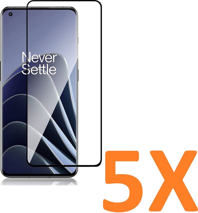 Volledige dekking Screenprotector Glas - Tempered Glass Screen Protector Geschikt voor: OnePlus 10 Pro - 5X
