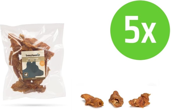 Beeztees Kip Krullen - hondensnack - 200 gram - 5 Verpakkingen