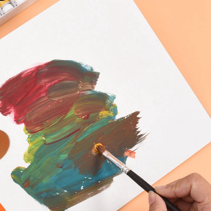 A3 Afscheurbaar Papieren Palet Wegwerp Kleurmengpapier voor Aquarel Olieverf Gouache white
