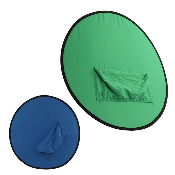 Blauw Groen 2 in 1 Achtergrondscherm Opvouwbaar Draagbaar Chromakey Achtergrond Achtergrond voor black