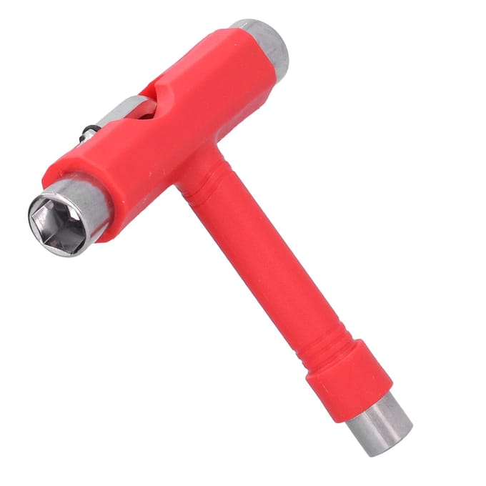Kit de clés hexagonales de type T multifonctions pour skateboard, matériel de fixation rouge red