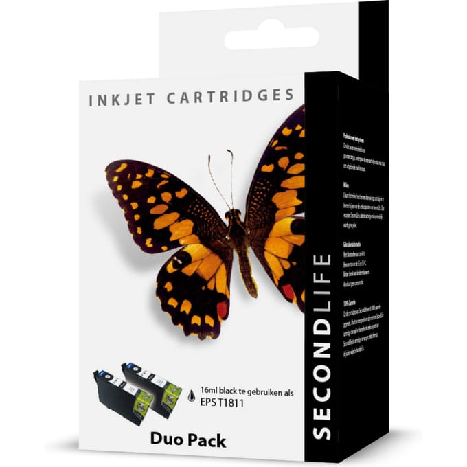 SecondLife - Duopack Epson 18 XL Black (T 1811)