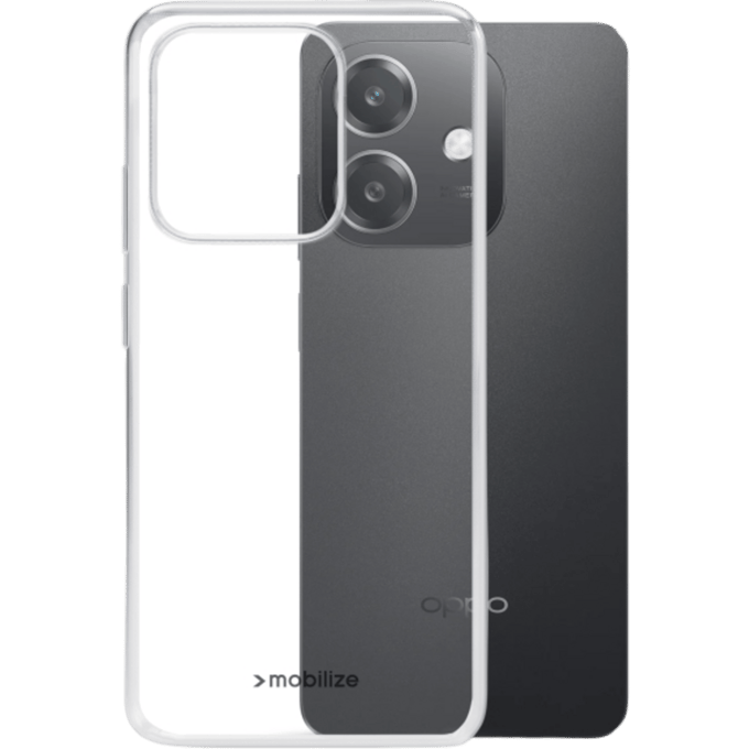 Mobilize OPPO A40(M)/A60 Siliconen (TPU) Hoesje Transparant