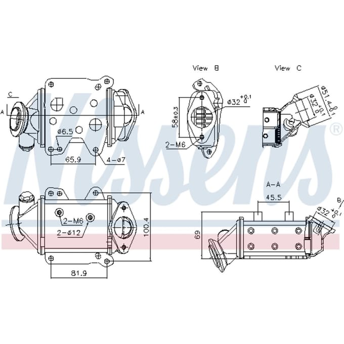 UitlaatgasRadiator NISSENS 989457