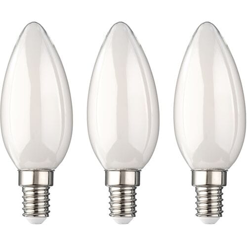 LIVARNO Set van 3 LED-filamentlampen (Kaars E14, melkachtig)