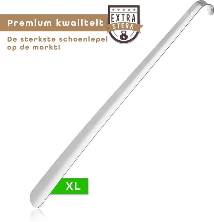 Baulk® - Schoenlepel - Schoenlepel Large - 80cm - RVS - Extra sterk