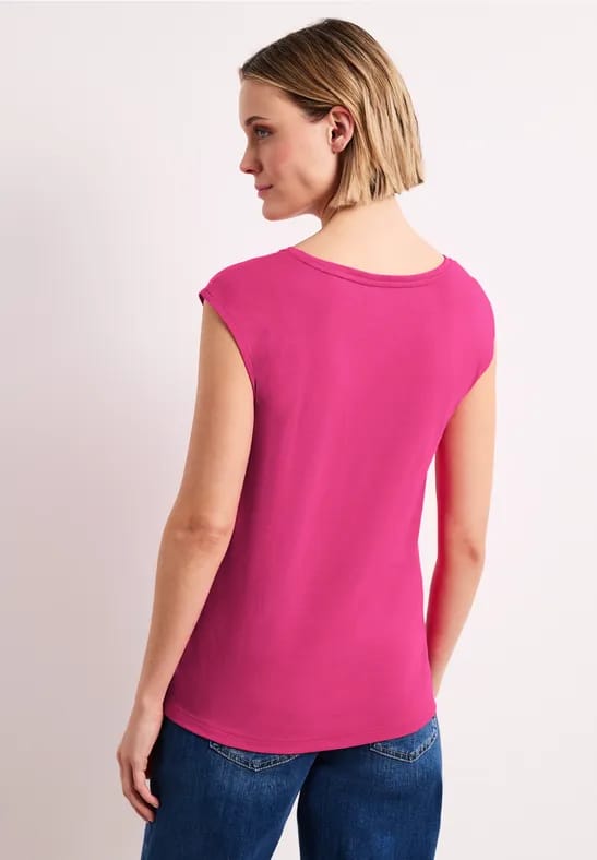 Shirt met knoopdetail