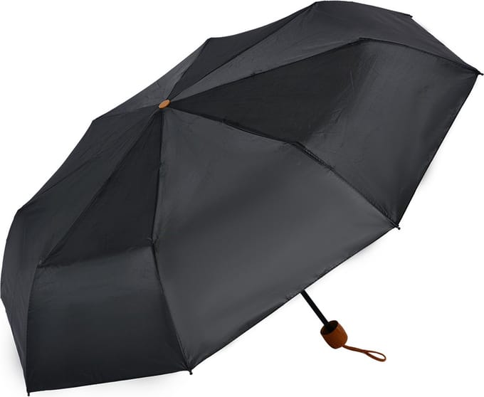 Clayre & Eef Opvouwbare Paraplu 56 cm Zwart Polyester