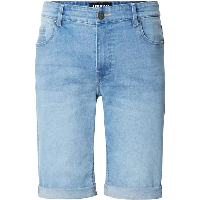 Urban Classics - Basic Slim Fit Jeans Korte broek - Taille, 36 inch - Blauw