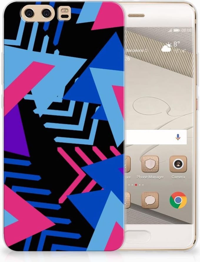 Huawei P10 Plus TPU Hoesje Funky Triangle