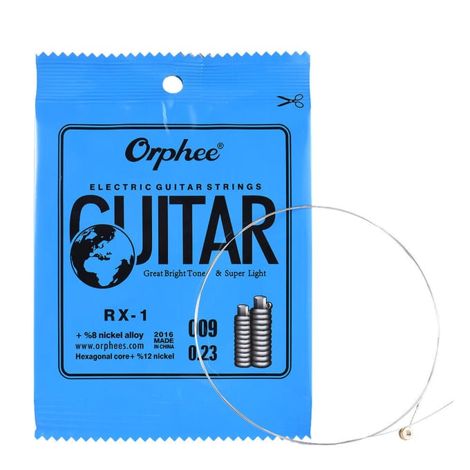 Orphee RX-3 remplacement de corde unique pour guitare électrique 3ème G-String (.016) Alliage de nickel, paquet de 10 RX-1 blue
