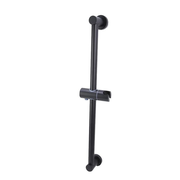 Geen Boren Ruimte Aluminium Douche Lifter Hefstang Douchekop Houder black