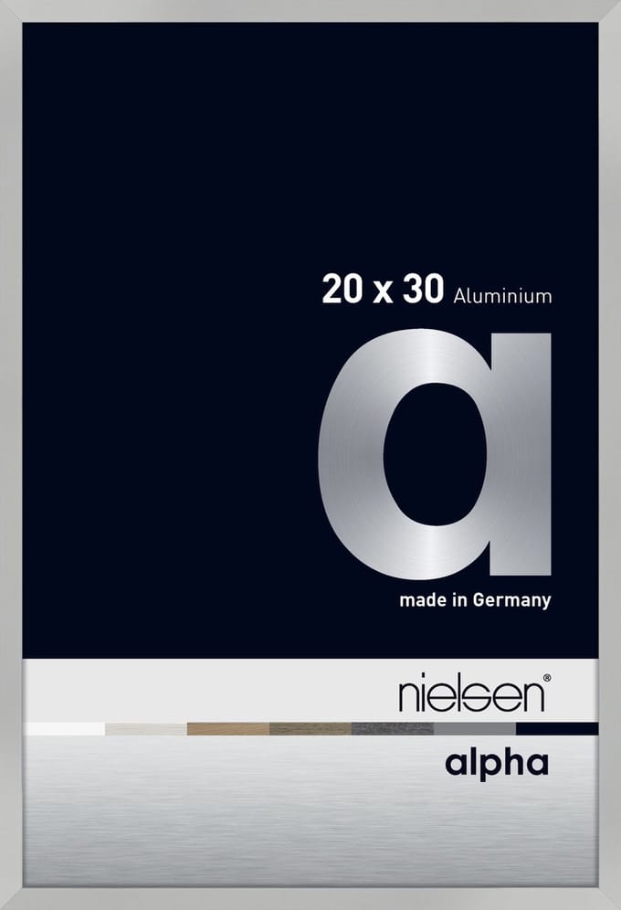 Nielsen Alpha Aluminium Fotolijst Frosted Silver 20x30cm