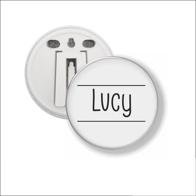 Button Met Clip 58 MM - Lucy