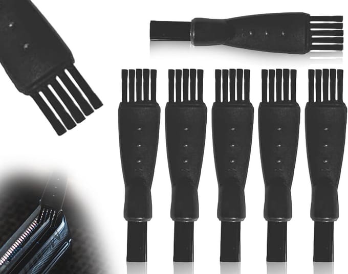 Set van 6 Scheerborstels voor het Reinigen van Scheerapparaten, Baardverzorging en Scheeraccessoires