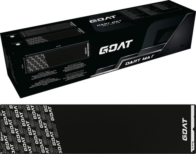 GOAT-Carpet Dartmat- 241cm x 60cm-Goat Black / White