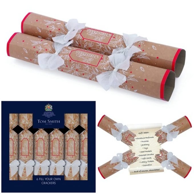Tom Smith Christmas crackers fill your own hex 6st