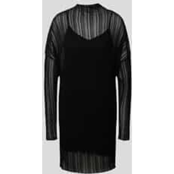 Mini-jurk met semitransparante garnering