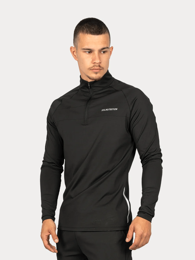 XXL Sportswear Training 1/4 Zip Pullover - Black Zwart L